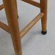 Lot de 4 tabourets de bar vintage en bois