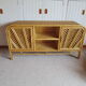 Buffet bas 2 portes -rotin tressé-bambou -cannage
