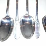 Set of 6 tablespoons in silver metal laurel Louis XVI by Christofle