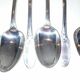 Set of 6 tablespoons in silver metal laurel Louis XVI by Christofle