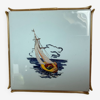 Dessous de plat marine bateau voilier