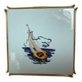 Dessous de plat marine bateau voilier