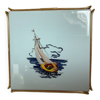 Dessous de plat marine bateau voilier