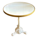Cast iron and beige melamine bistro table ⌀ 60 cm