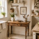 Small renovated antique table