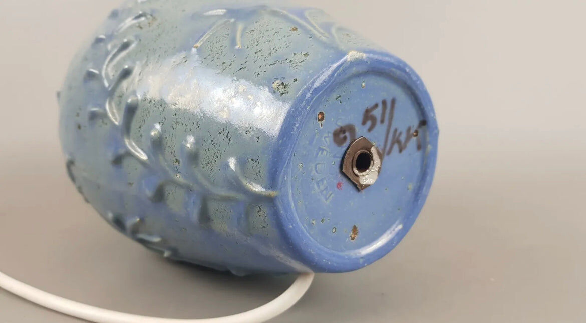 Vintage lamp in ceramic Danish design 50s 60s