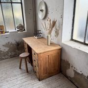 Bureau pin meuble atelier 1950