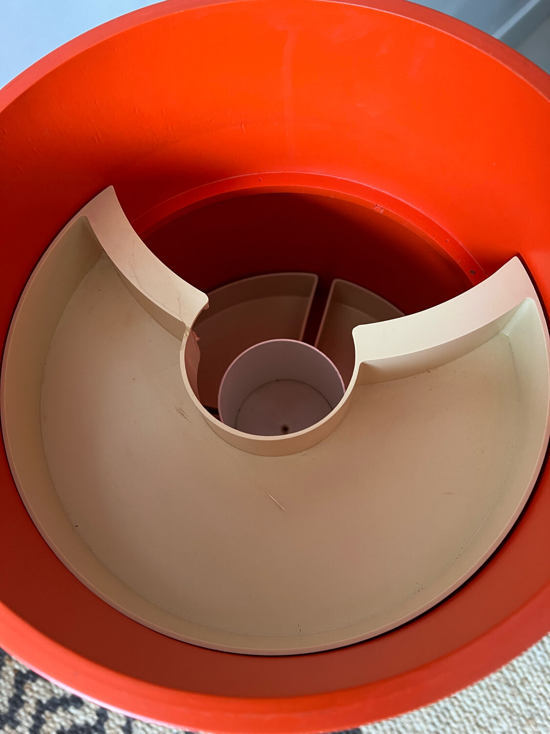 Vintage orange dressing table Bremshey & co 1960