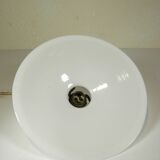 "Rise and fall" pendant light in opaline and porcelain