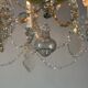 Liège lustre in blown glass and cut crystals, 6 light arms, 18th century