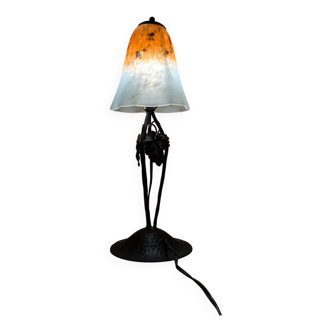 Table lamp, Signed Schneider, art Nouveau, vintage