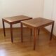 Scandinavian teak side tables by Hugo Troeds.