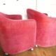 Paire de fauteuils PS142, Eugenio Gerli, 1960s, velours framboise