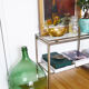 Vintage green glass demijohn 25 L