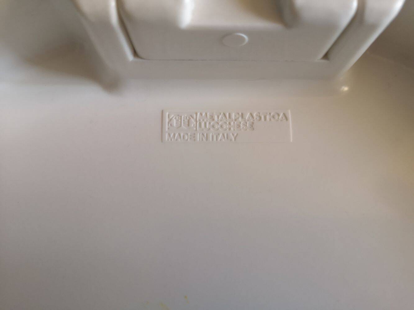 White Lucchese tripod stool - 1970s - Made in Italy