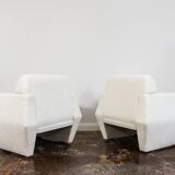 Geometric armchairs by LFM, Poland, 1970s