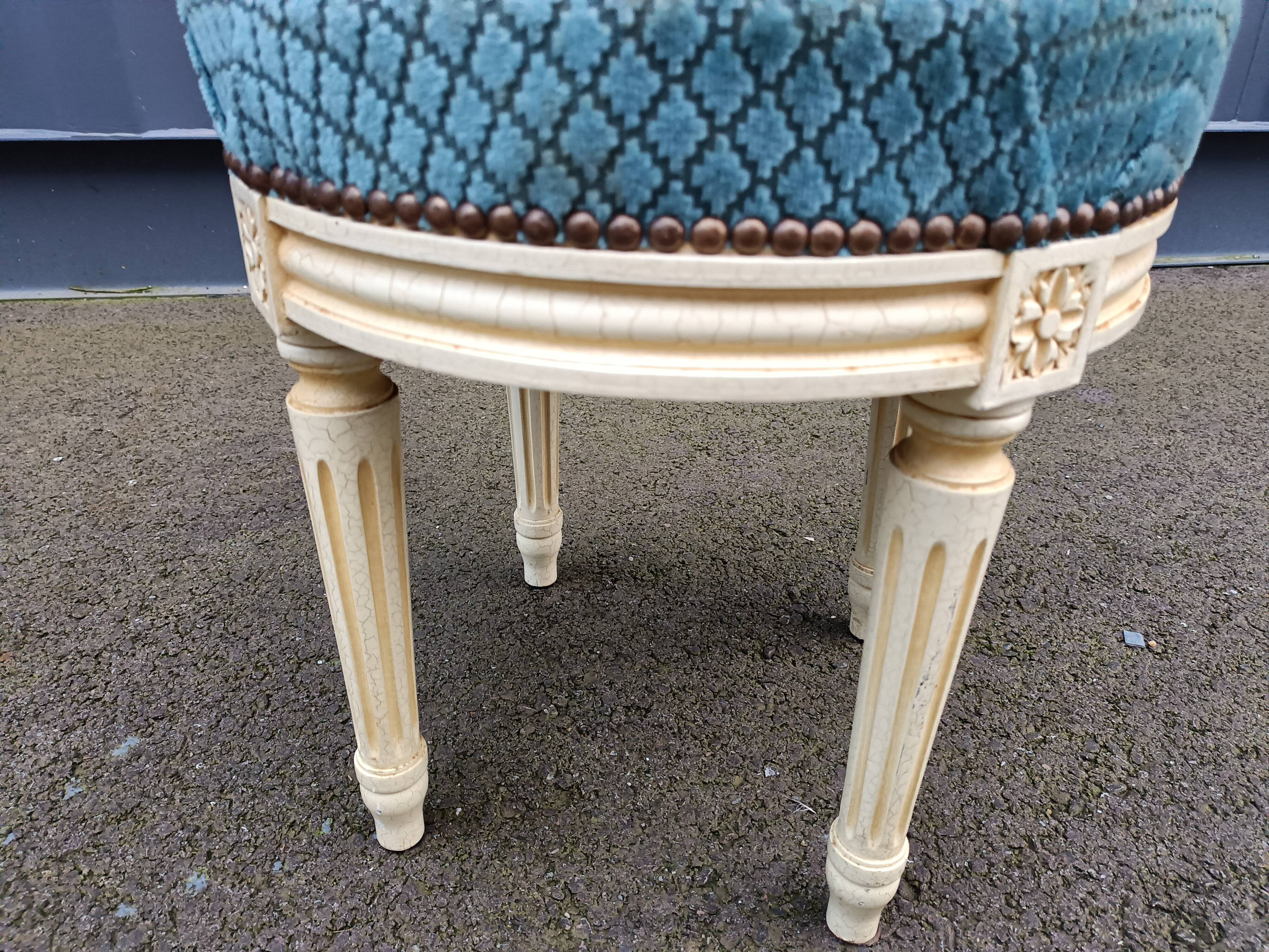 Stool footrest old style louis xvi