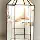 Vide poche mural miroir et laiton vintage