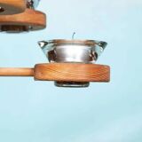 Bohemian chandelier, vintage Nordic pine