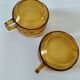 Duo of vintage vereco sunflower cups