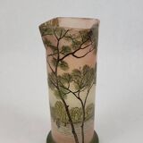 Legras Enameled Glass Vase, 1900s