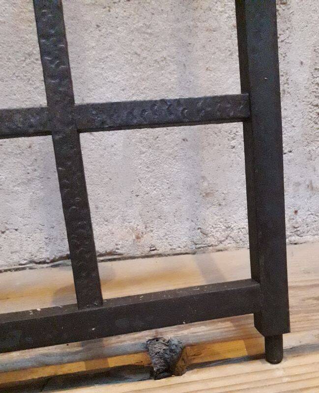 Old wrought iron gate and door grilles 20th century Art Deco