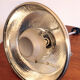 Old Bauhaus lamp in mercurized glass chrome industrial suspension.