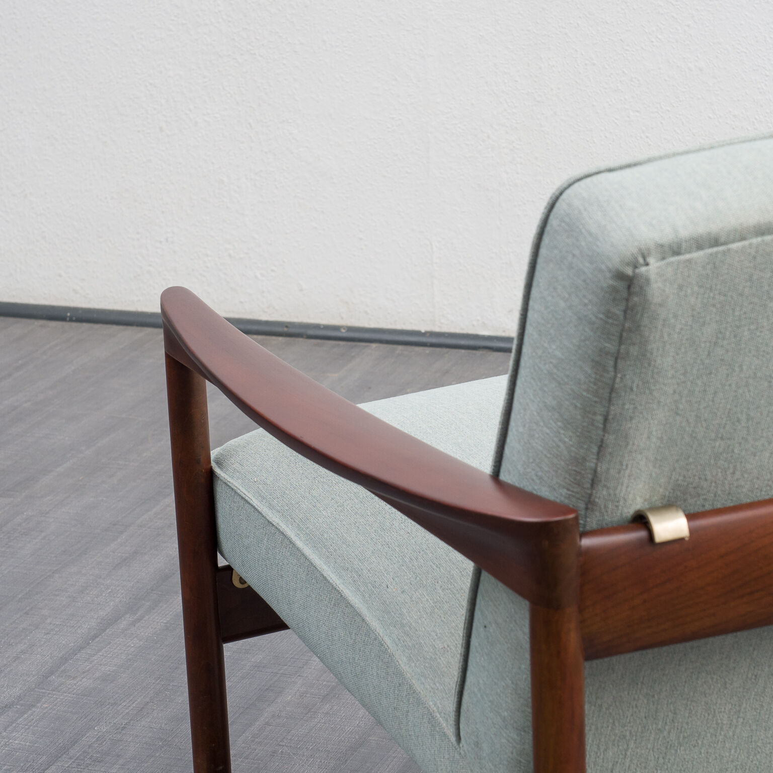 Pair of vintage armchair, cherry, restored