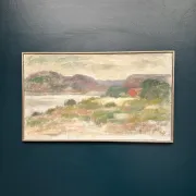Large Original Swedish Oil on Canvas – "Early Morning" by Gunnel Forssell – Signed – Vintage and Framed – 83 × 50 cm (32.7" × 19.7")
