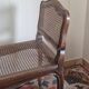 Small Louis XV style bench in walnut