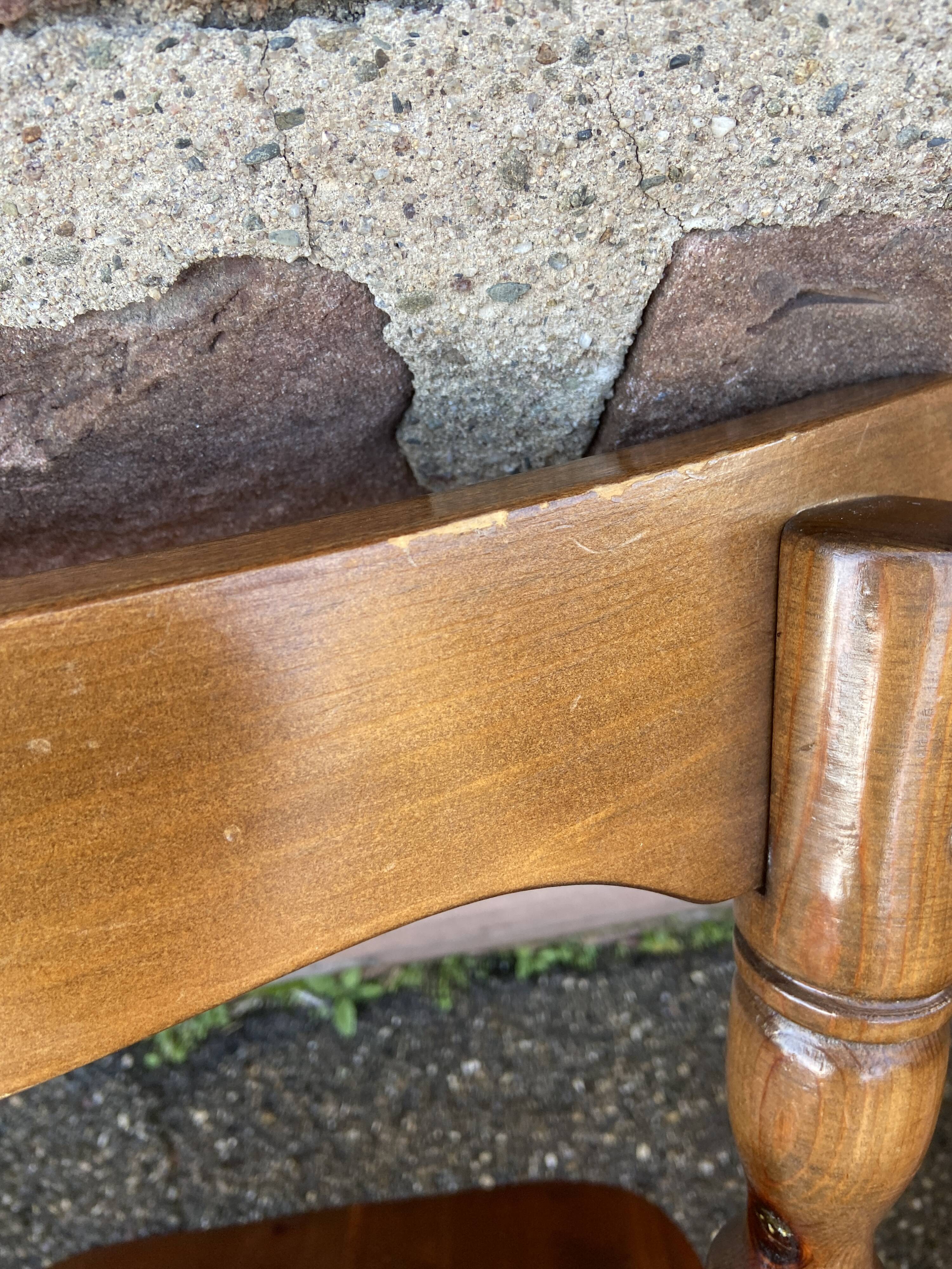 6 Windsor chairs restaurant Western style tavern vintage 1980s