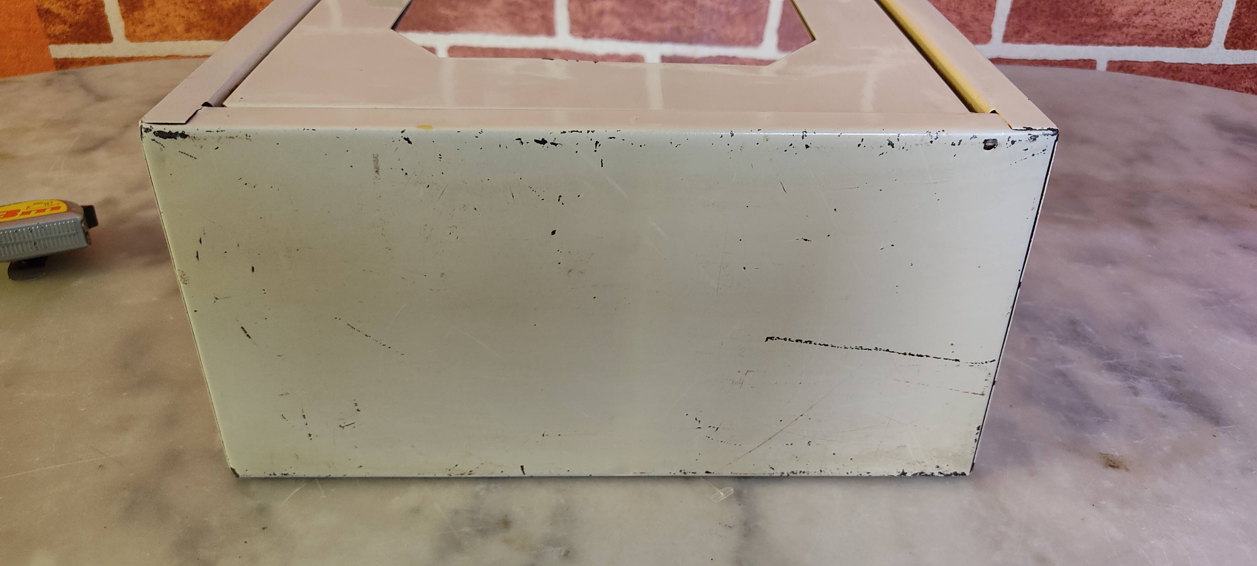 Sheet metal bathroom cabinet with mirror