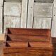 Porte courrier vintage en palissandre et laiton