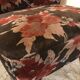 Vintage cocktail armchair 1960 feet compass and fabric flowers