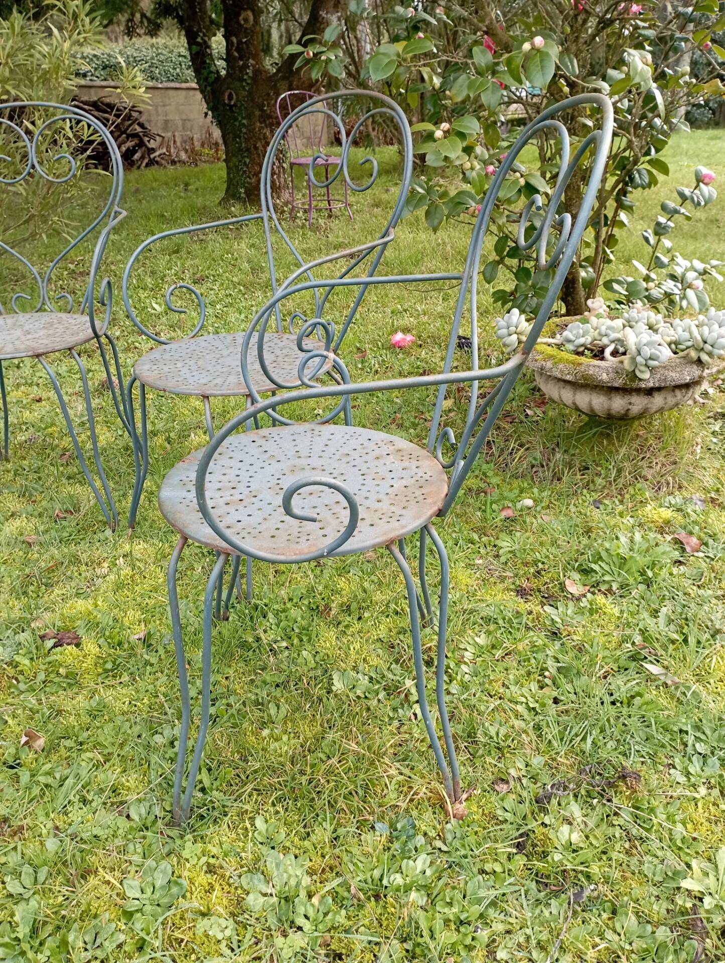 Old garden chairs
