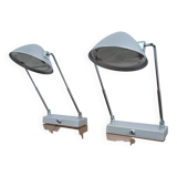 Pair of Magiker Ikea 80s 90s telescopic bedside or desk lamp