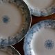 Set of 6 plates iron earth H Boulenger Choisy-le-Roi