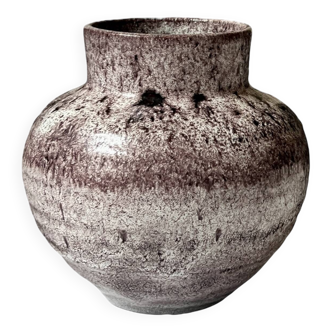 Glazed and signed stoneware vase - Ceramic, circa 1970