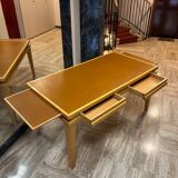 Flat desk from a French institution stamped Philippe Hurel