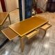 Flat desk from a French institution stamped Philippe Hurel