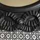 Black tinted plaster mirror 38CM