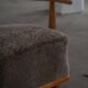 Armchair by Fritz Hansen, Model 1590, Elm & Lambswool, Scandinavian Modern, 1940s