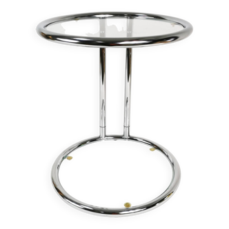 Bauhaus side table in the style of Eileen Gray, Germany 1980s.