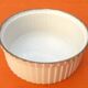 1930s Round soufflé dish N°2 White ceramic