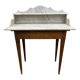 Vintage marble and wood toilet table