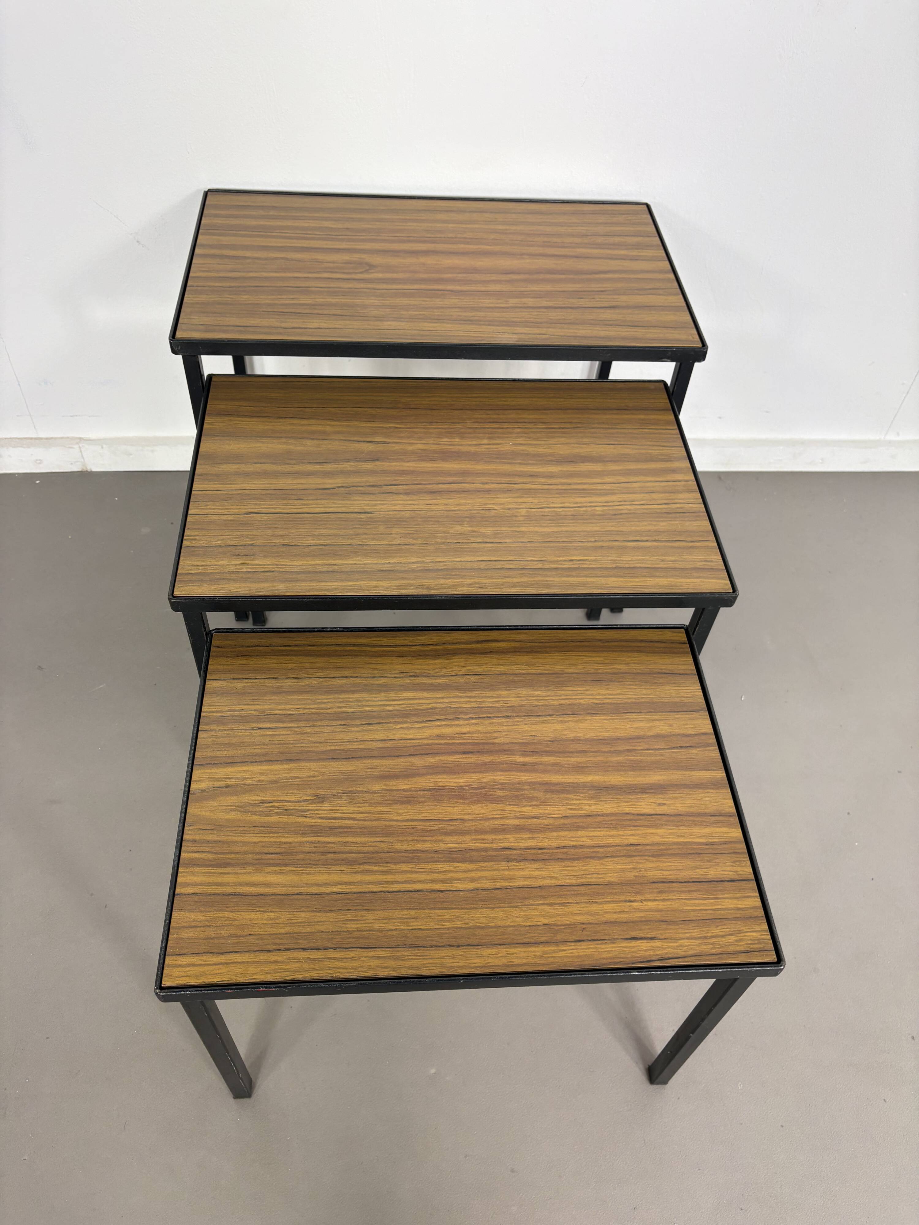 Vintage Artimeta Sidetables with reversibel top sixties