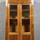 Parisian library, Louis Philippe period, in walnut, circa 1830