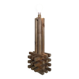Wooden table lamp.