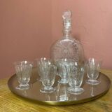 Ensemble carafe et verres en cristal Baccarat