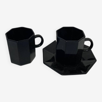 Esso Arcoroc black mug